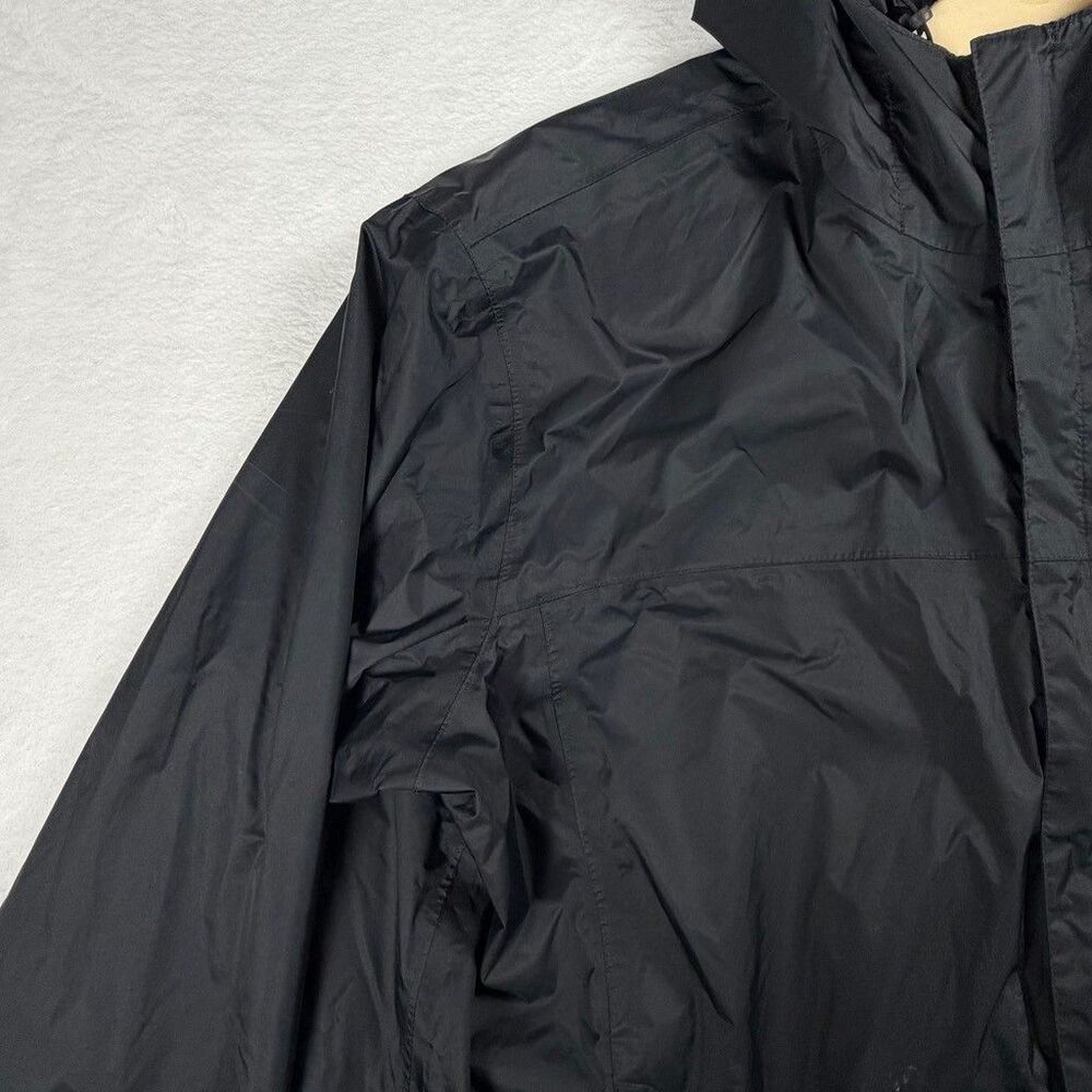Columbia Omni-Tech Rain Jacket Mens XXL Black Hooded Waterproof Shell - Picture 6 of 11